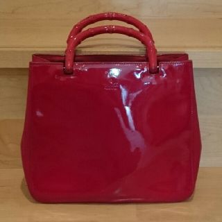 グッチ(Gucci)の【SH2424様専用】GUCCI バンブー トートバッグ レッド(トートバッグ)