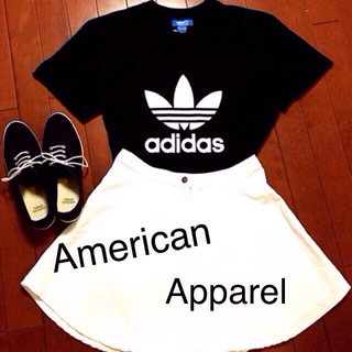 アメリカンアパレル(American Apparel)のアメアパ デニムサークルスカート(ミニスカート)