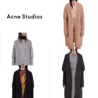 アクネ(ACNE)のACne ロングカーディガン グレー(カーディガン)