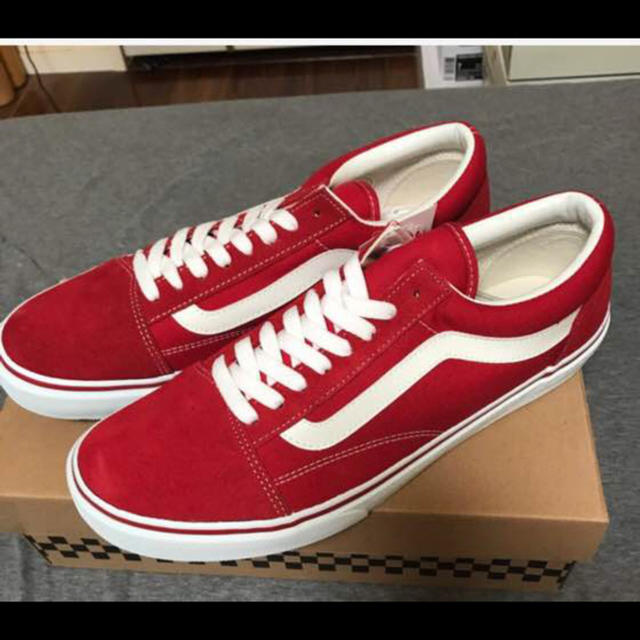 VANS(ヴァンズ)のVANSオールドスクール レッド 23cm レディースの靴/シューズ(スニーカー)の商品写真