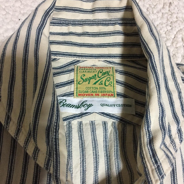 BEAMS BOY(ビームスボーイ)のBEAMS BOY×TOYO SUGAR CANE FIBER ストライプシャツ レディースのトップス(シャツ/ブラウス(長袖/七分))の商品写真