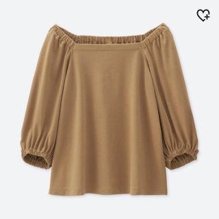 ユニクロ(UNIQLO)の2way オフショルダーT 七分袖(Tシャツ(長袖/七分))