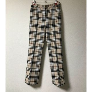 バーバリー(BURBERRY)の☆ 美品 バーバリー ロンドン ストレート チェック パンツ ☆(カジュアルパンツ)