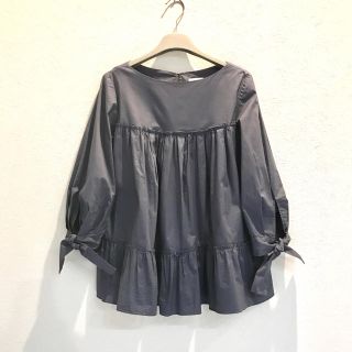 イエナ(IENA)のSono 16AW  ギャザー フレア ブラウス  ラベンダー  ソーノ(シャツ/ブラウス(長袖/七分))