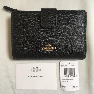 コーチ(COACH)のコーチ 折財布 財布 正規品 ブラック(財布)