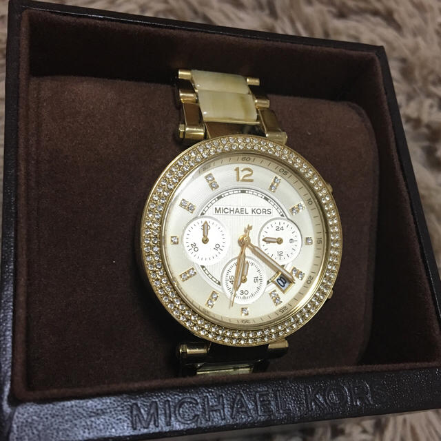 Michael Kors(マイケルコース)の再出品 Michael kors レディース 腕時計 美品 レディースのファッション小物(腕時計)の商品写真