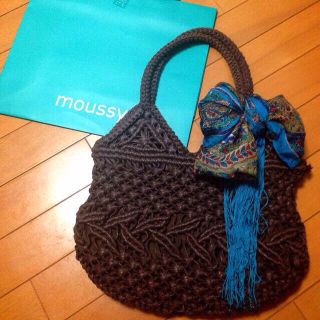 マウジー(moussy)のmoussy 鍵編みbag(トートバッグ)