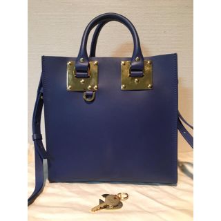 ソフィーヒュルム(SOPHIE HULME)のSOPHIE HULME アルビオンハンドバッグ BLUE(ショルダーバッグ)