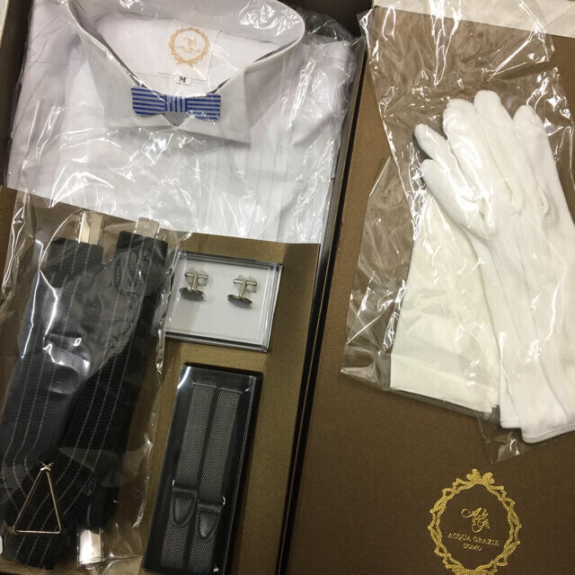 大得価大人気】 ☆値下げ☆アクアグィラッツェ 新郎シャツセット(M