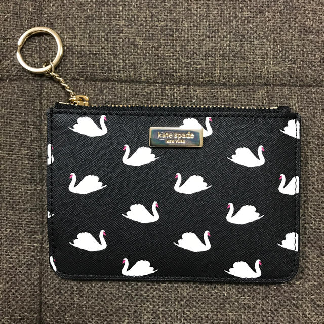 kate spade new york(ケイトスペードニューヨーク)の【おすすめ！！】ケイトスペード カードケース スワン レディースのファッション小物(名刺入れ/定期入れ)の商品写真