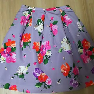 チェスティ(Chesty)の最終値下げ！Flower Print Skirt Purple🌸(ひざ丈スカート)