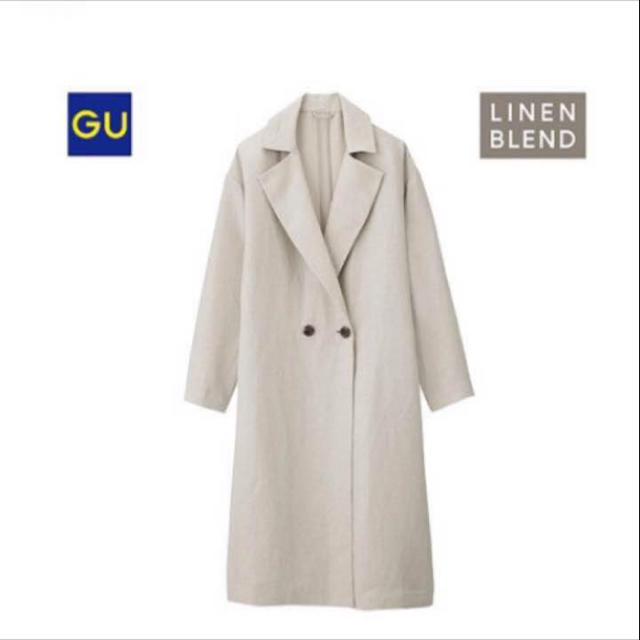 GU(ジーユー)のGU リネンブレンドトレンチコート レディースのジャケット/アウター(トレンチコート)の商品写真