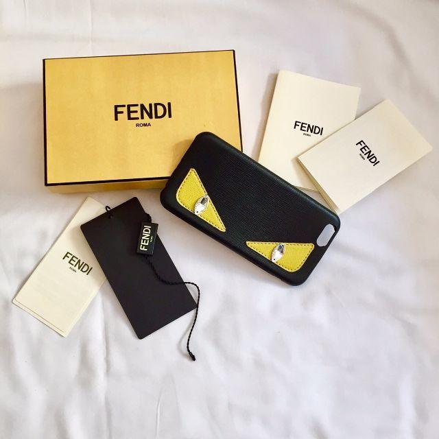 FENDI(フェンディ)の【新品未使用】フェンディiPhone6s,6ケース モンスター 黒x黄色 スマホ/家電/カメラのスマホアクセサリー(iPhoneケース)の商品写真