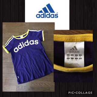 アディダス(adidas)のadidas アディダス 半袖 Tシャツ キッズ ジュニア 160cm 美品(Tシャツ/カットソー)