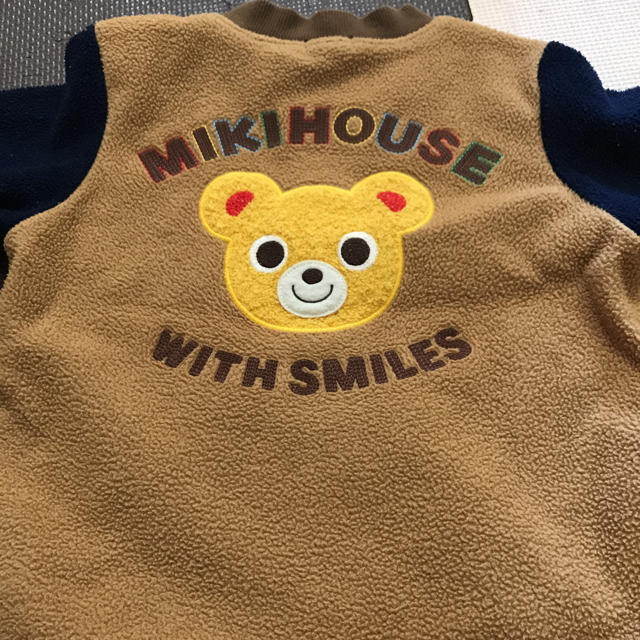 mikihouse(ミキハウス)のミキハウス 100 フリース バックプリント キッズ/ベビー/マタニティのキッズ服男の子用(90cm~)(ジャケット/上着)の商品写真