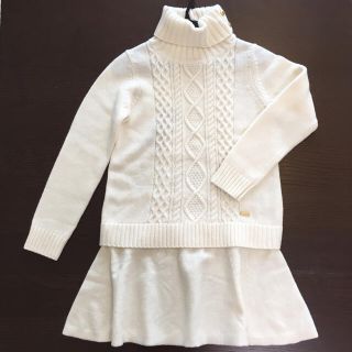 バーバリーブルーレーベル(BURBERRY BLUE LABEL)の新品未使用♡ブルーレーベルクレストブリッジ♡ニット♡ワンピ♡クレストブリッジ(ひざ丈ワンピース)