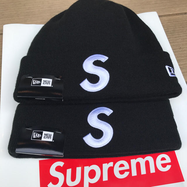 早いもの勝ち supreme new ERA S ロゴ beanie