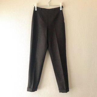 マックスマーラ(Max Mara)のMax Mara ダークブラウン スラックスパンツ(カジュアルパンツ)