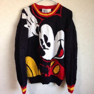 ディズニー(Disney)の90s vintage❗️DISNEY アクリルニットスウェット(スウェット)