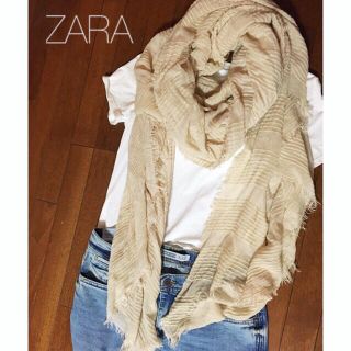 ザラ(ZARA)の大判ストール 秋物(ストール/パシュミナ)