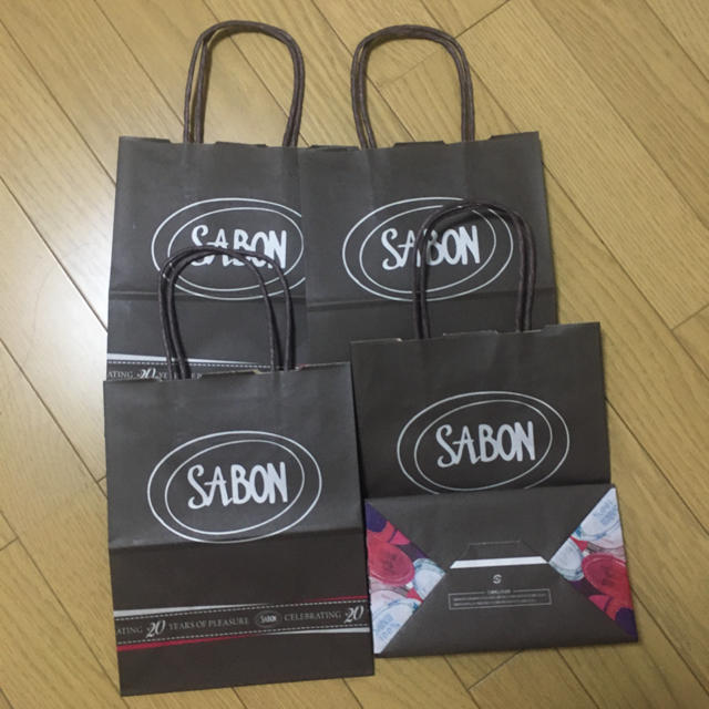 SABON(サボン)のSABON 紙袋 未使用 レディースのバッグ(ショップ袋)の商品写真
