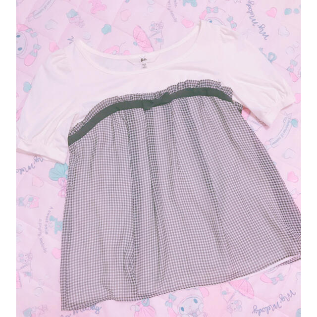 Barbie(バービー)のBarbie❤︎ギンガムチェックトップス レディースのトップス(Tシャツ(半袖/袖なし))の商品写真