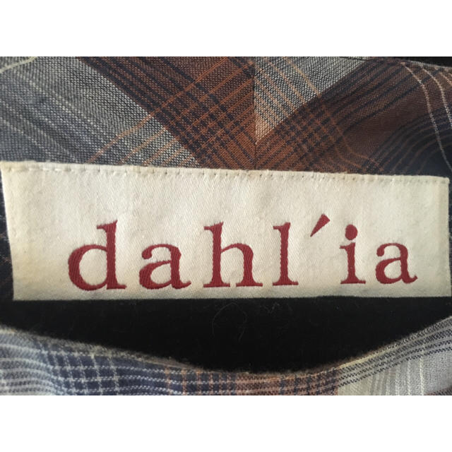 Dahlia(ダリア)の秋色チェックのワンピース レディースのワンピース(ミニワンピース)の商品写真