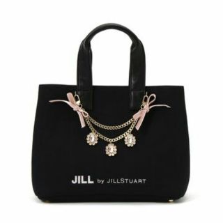 ジルバイジルスチュアート(JILL by JILLSTUART)のジュエルリボントートブラック(トートバッグ)