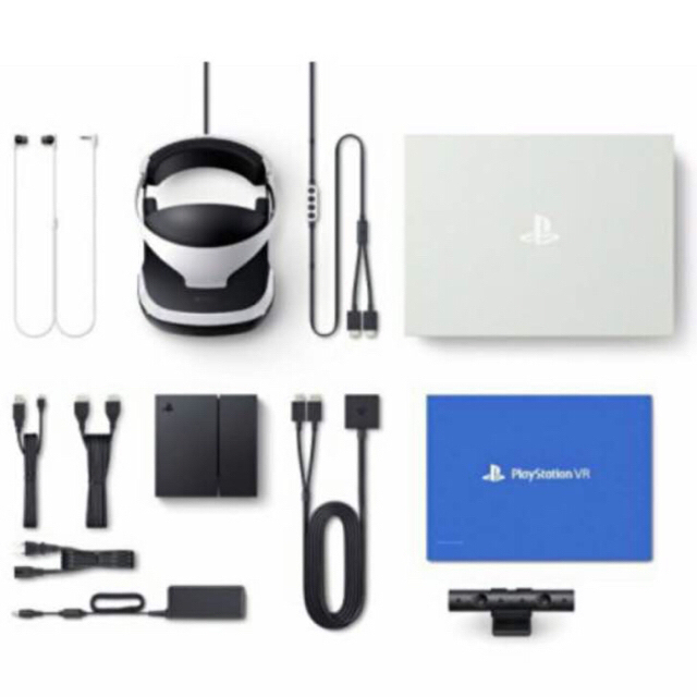 PlayStation VR(プレイステーションヴィーアール)の値下げしました 送料込！ PS VR カメラセット 美品 国内正規品 エンタメ/ホビーのゲームソフト/ゲーム機本体(家庭用ゲーム機本体)の商品写真