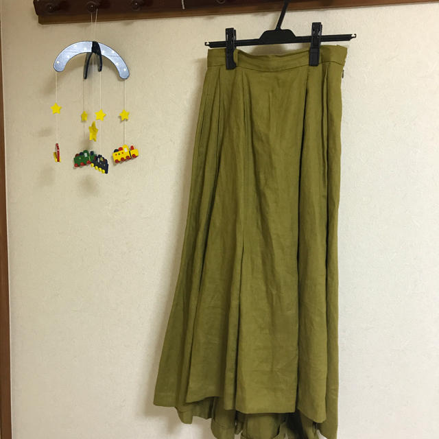 URBAN RESEARCH DOORS(アーバンリサーチドアーズ)のアーバンリサーチドアーズ＊リネンタックロングスカート レディースのスカート(ロングスカート)の商品写真