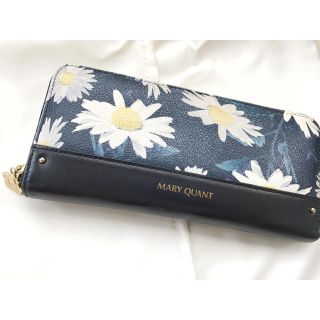 マリークワント(MARY QUANT)の【19991207neさま専用】WHITE FLOWERS パース（ブラック）(財布)