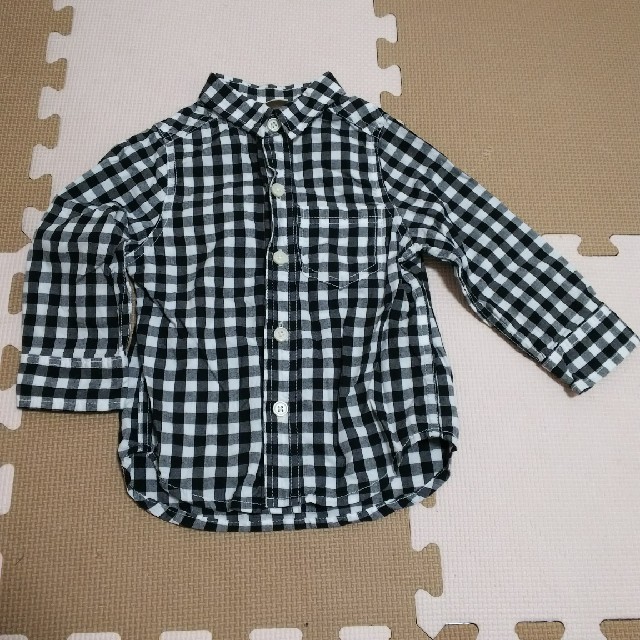 petit main(プティマイン)のプティマイン☆チェックシャツ キッズ/ベビー/マタニティのベビー服(~85cm)(シャツ/カットソー)の商品写真