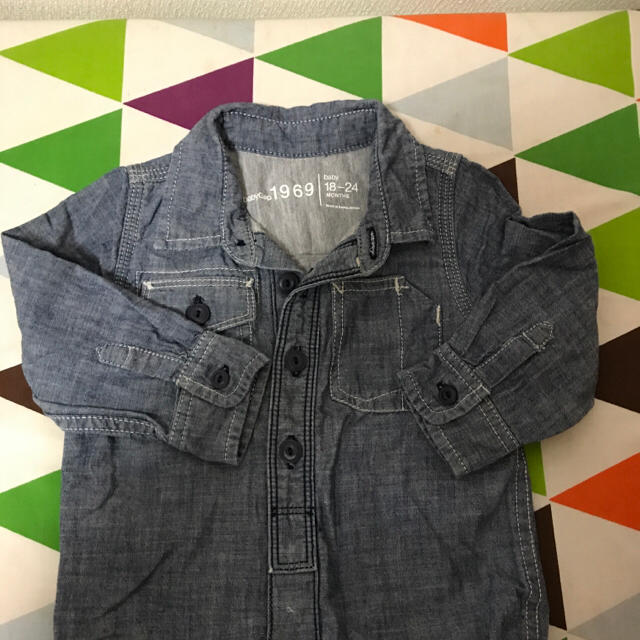 babyGAP(ベビーギャップ)のうちみな様専用★baby gap デニムつなぎ 90 18-24months キッズ/ベビー/マタニティのキッズ服男の子用(90cm~)(その他)の商品写真