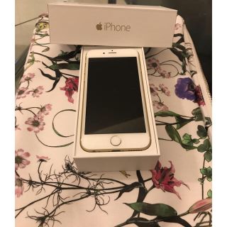 エヌティティドコモ(NTTdocomo)のNTT docomo  iPhone6  128GB  シムなし ゴールド(スマートフォン本体)