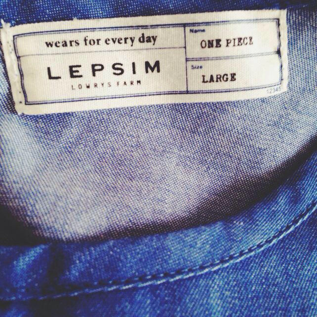 LEPSIM(レプシィム)のデニムワンピース レディースのワンピース(ミニワンピース)の商品写真