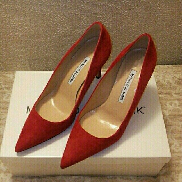 大注目】 MANOLO BLAHNIK - 新品○マノロブラニクBBスエードパンプス36 ...