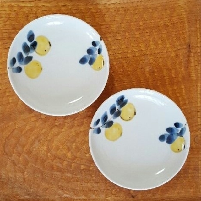 九谷青窯 - ☆新品・未使用☆九谷青窯 『色絵レモンの木』4寸皿 九谷青窯 - ☆新品・未使用☆九谷青窯 『色絵レモンの木』4寸皿