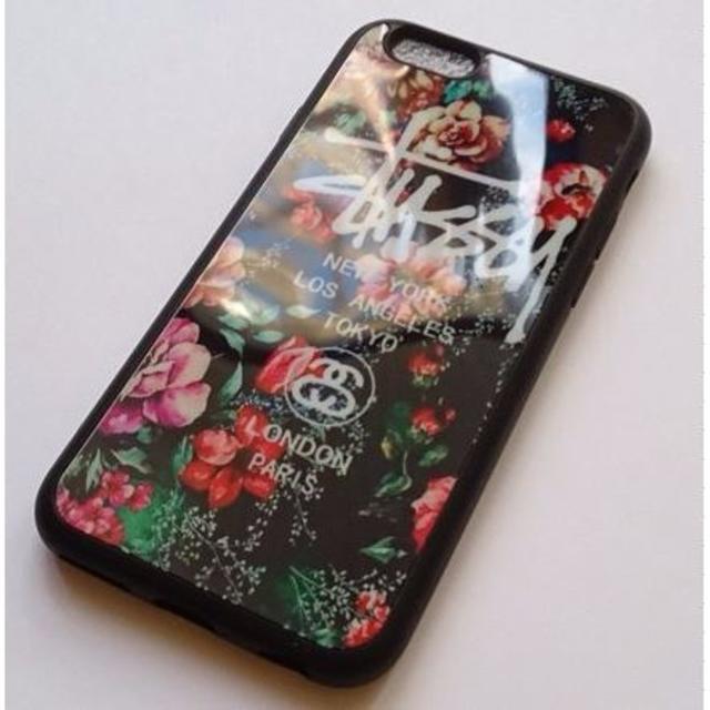 STUSSY(ステューシー)のiPhone6/6sケース　ミラー花柄レッド スマホ/家電/カメラのスマホアクセサリー(iPhoneケース)の商品写真