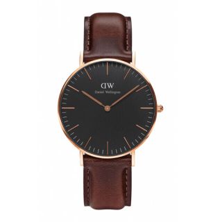 ダニエルウェリントン(Daniel Wellington)のDW 36mm 新品　替えベルト付き　正規品　ブラック　ブラウン (腕時計)