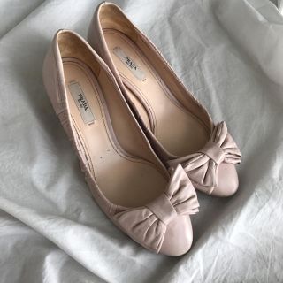 プラダ(PRADA)のプラダ！正規品！リボンパンプス37.5(ハイヒール/パンプス)