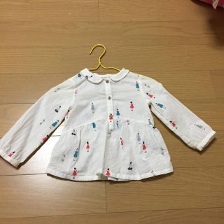 ザラキッズ(ZARA KIDS)の人柄ブラウス 12-18m(シャツ/カットソー)