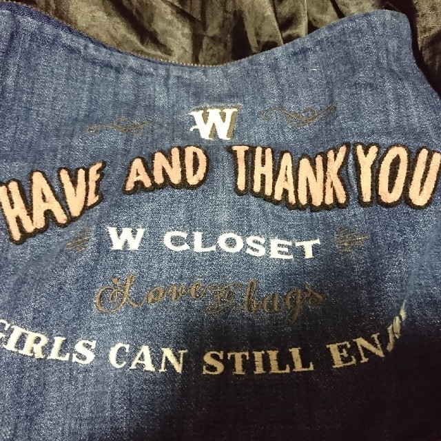 w closet(ダブルクローゼット)のダブルクローゼット☆デニムクラッチバッグ レディースのバッグ(クラッチバッグ)の商品写真