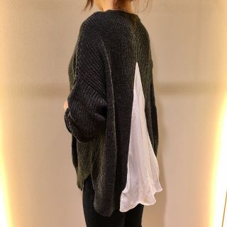 ヴィス(ViS)のバックシフォンニットヽ(*´∀`)ﾉ(ニット/セーター)