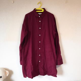 ウィゴー(WEGO)のwego ロングシャツ 赤(シャツ)