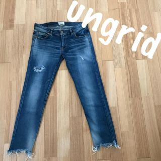 アングリッド(Ungrid)のアングリッド  カットオフデニム  size26   220(スキニーパンツ)