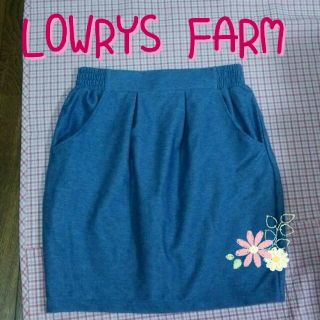 ローリーズファーム(LOWRYS FARM)のローリーズ＊カットデニムスカート(ミニスカート)