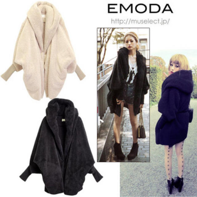 EMODA - EMODA フードボアコートの通販 by ayapon☆shop｜エモダならラクマ