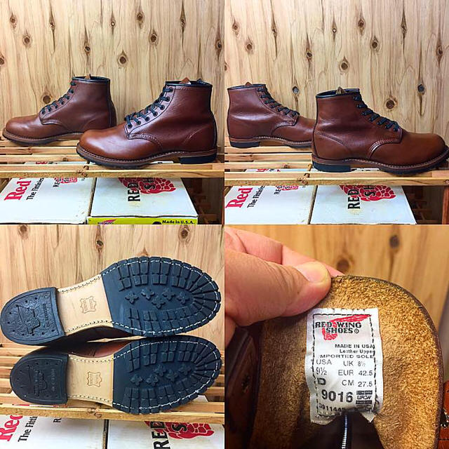 REDWING(レッドウィング)の☆美品☆ベックマン☆9016☆シガー☆9.5D☆レッドウィング☆ メンズの靴/シューズ(ブーツ)の商品写真