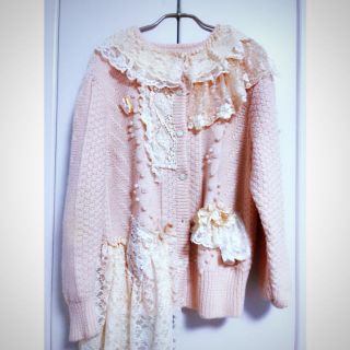 フランシュリッペ(franche lippee)の【py様専用】ハンドメイド作家ロマンティックカーディガン 猫クッキーのおまけ付き(カーディガン)