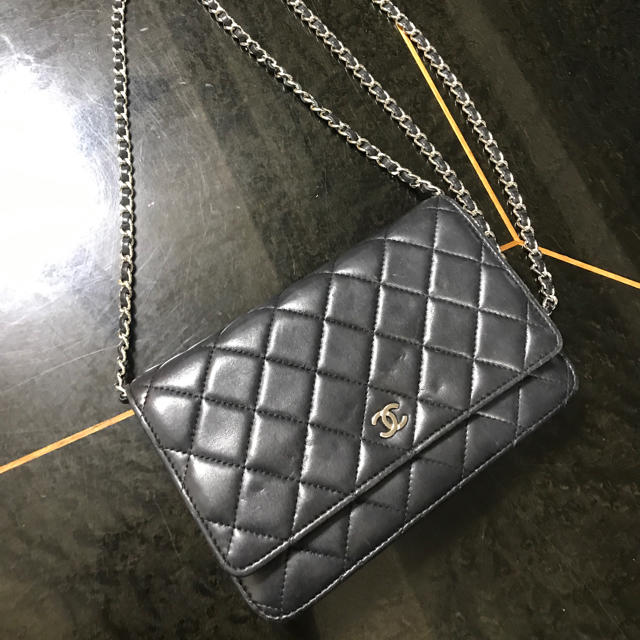 かわいい! CHANEL - 正規品♡CHANELチェーンウォレット♡ブラック